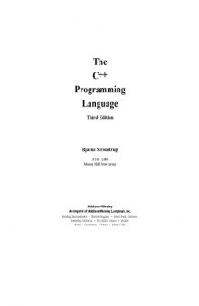 The C++ programming language (3rd Edition)