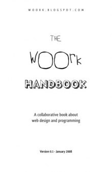 The Woork Handbook: A collaborative book about web design and programming