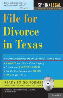 File for Divorce in Texas, 5th Edition