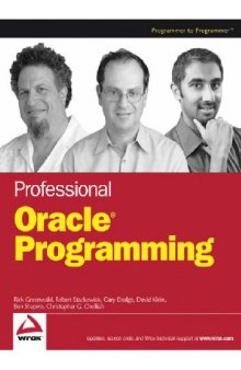 Wrox professional Oracle Programming