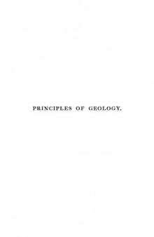 Principles of Geology Volume One  