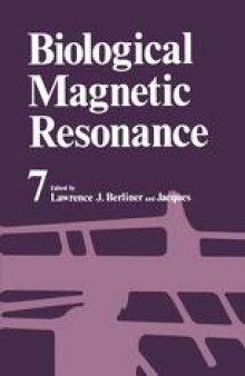 Biological Magnetic Resonance: Volume 7