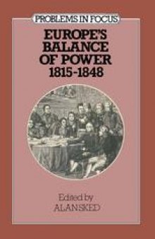 Europe’s Balance of Power 1815–1848
