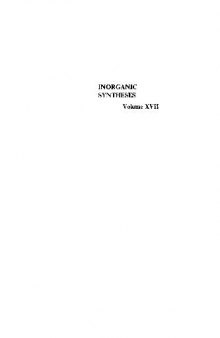 Inorganic Synthesis, Vol. 17