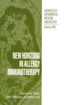 New Horizons in Allergy Immunotherapy