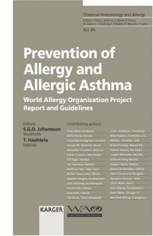 Prevention of Allergy and Allergic Asthma (Chemical Immunology & Allergy)