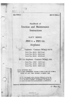 Handbook of Erection and Maint. Instructions - Navy PBY-5, 5A Aircraft [AN 01-5MA-2]