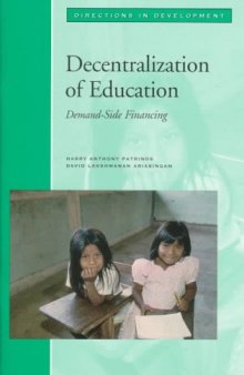 Decentralization of education: demand-side financing, Part 292