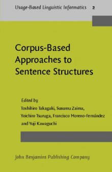 Corpus-based Approaches To Sentence Structures 