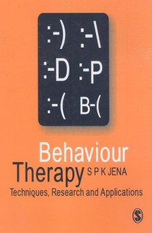 Behaviour Therapy: Techniques, Research and Applications