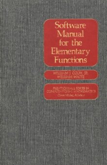 Software manual for the elementary functions