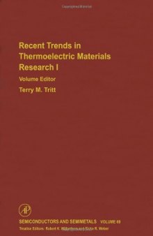 Recent Trends in Thermoelectric Materials Research I