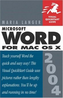 MIcrosoft Word 2004 for Mac OSX: Visual QuickStart Guide