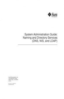 System Administration Guide: Naming and Directory Services (DNS, NIS, and LDAP)
