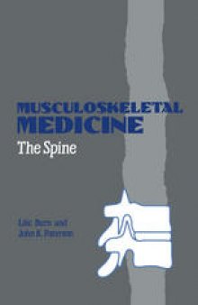 Musculoskeletal Medicine: The Spine