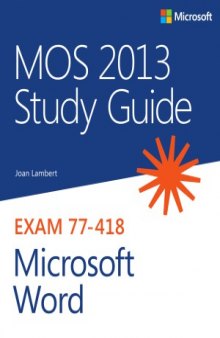 Exam 77-418  MOS 2013 Study Guide for Microsoft Word