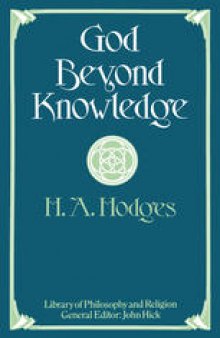 God Beyond Knowledge