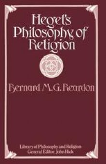 Hegel’s Philosophy of Religion