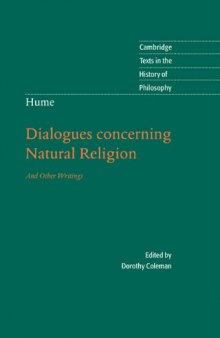 Hume: Dialogues Concerning Natural Religion: And Other Writings