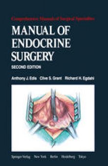 Manual of Endocrine Surgery