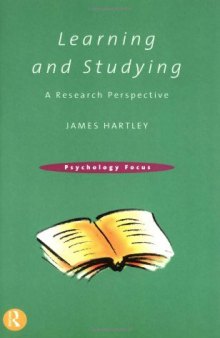 Learning and Studying: A Research Perspective (Psychology Focus)