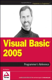 Visual Basic 2005 Programmer's Reference (Programmer to Programmer)