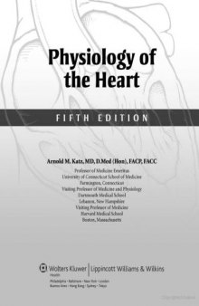 Physiology of the Heart, 5th edition