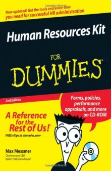 Human Resources Kit For Dummies