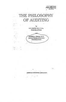 The Philosophy of Auditing