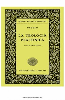 La teologia platonica