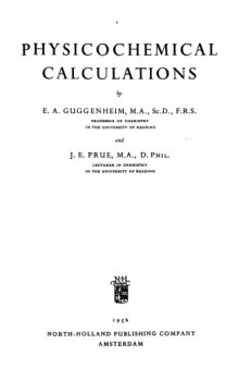 Physicochemical calculations,