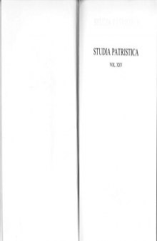 Studia Patristica. Vol. XXV u Biblica et Apocrypha, Orientalia, Ascetica