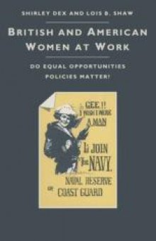 British and American Women at Work: Do Equal Opportunities Policies Matter?