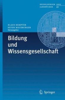 Bildung und Wissensgesellschaft (Heidelberger Jahrbücher) (German Edition)