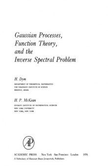 Gaussian Procs, Function Theory and the Inv. Spectral Prob.
