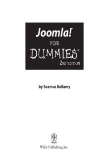 Joomla! For Dummies