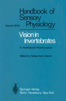 Comparative Physiology and Evolution of Vision in Invertebrates: A: Invertebrate Photoreceptors