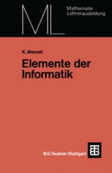 Elemente der Informatik: Algorithmen in der Sekundarstufe I