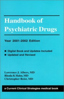 Handbook of Psychiatric Drugs: 2001-2002 Edition