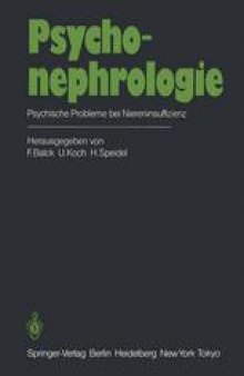 Psychonephrologie: Psychische Probleme bei Niereninsuffizienz