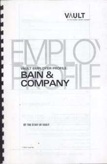 VEP: Bain & Company 2003 (Vault Employer Profile)