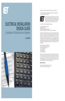 Electrical Installation Design. Guide Calculations for Electricians and Designers, 2nd Edition