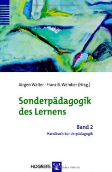 Sonderpadagogik des Lernens (Handbuch Sonderpadagogik ; Band 2)