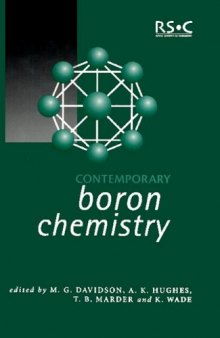 Contemporary Boron Chemistry (Special Publications)