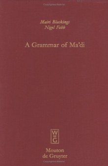 A Grammar of Ma’di