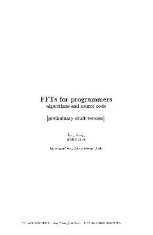 FFTs for Programmers Algorithms and Source Code