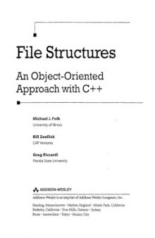 File Structures: An Object-Oriented Approach with C++