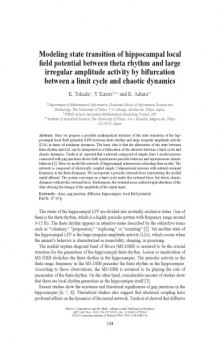 Modeling state transition of hippocampal local field potential between theta rhythm and large irregular amplitude activity by bifurcation between a limit cycle and chaotic dynamics