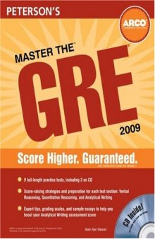 ARCO Master the GRE 2009 