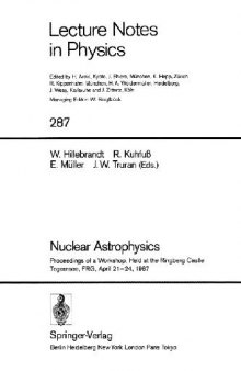 Nuclear Astrophysics